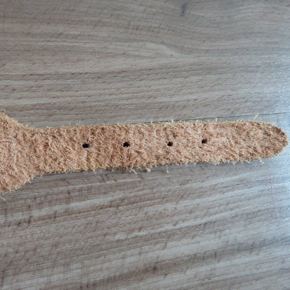 VINTAGE JOSE COTEL Multi Strand Southwestern Boho Wide Tan Leather Belt - Picture 8 of 11